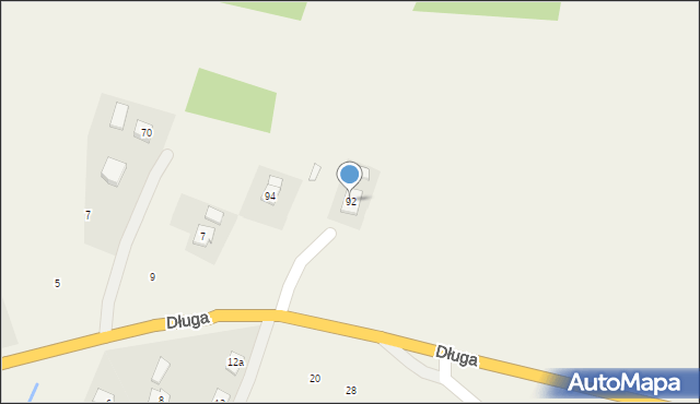 Besko, Podkarpacka, 92, mapa Besko