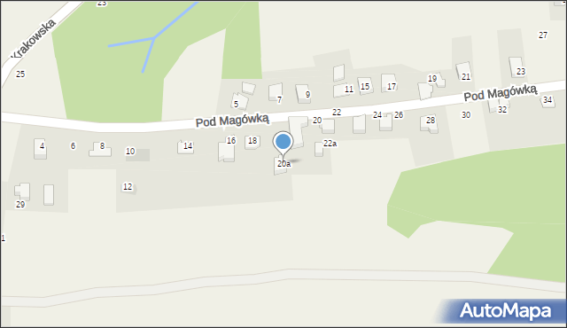 Bestwina, Pod Magówką, 20a, mapa Bestwina