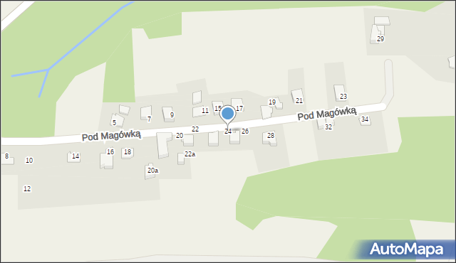 Bestwina, Pod Magówką, 24, mapa Bestwina