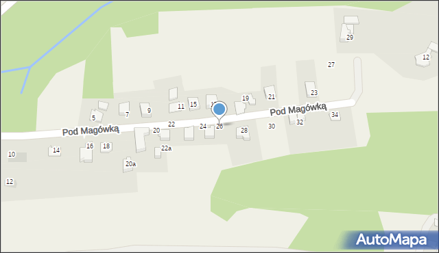 Bestwina, Pod Magówką, 26, mapa Bestwina