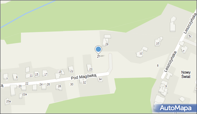 Bestwina, Pod Magówką, 27, mapa Bestwina