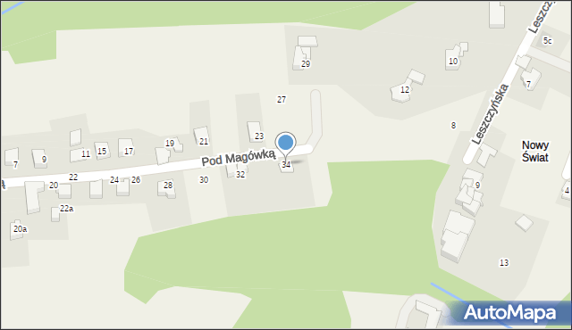 Bestwina, Pod Magówką, 34, mapa Bestwina
