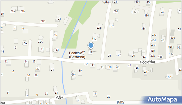 Bestwina, Podleska, 19, mapa Bestwina