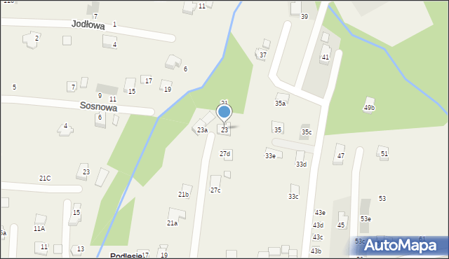 Bestwina, Podleska, 23, mapa Bestwina