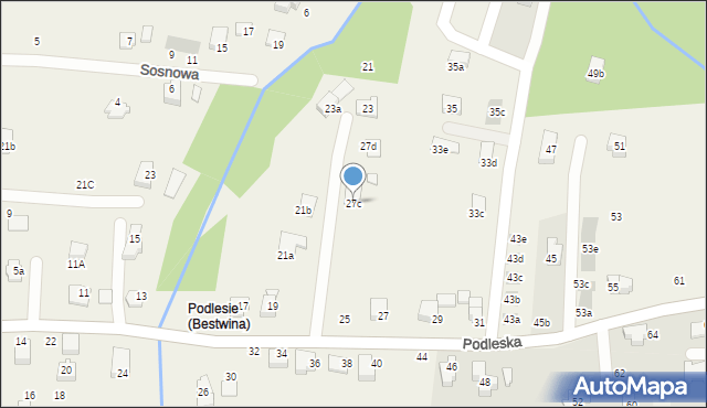 Bestwina, Podleska, 27c, mapa Bestwina