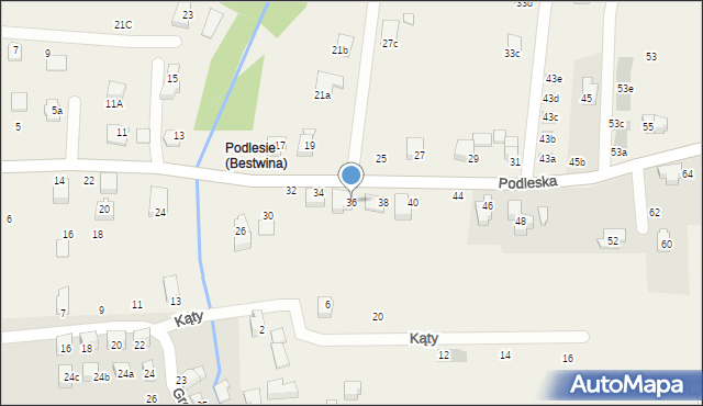 Bestwina, Podleska, 36, mapa Bestwina