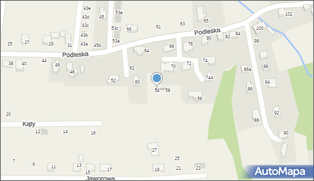 Bestwina, Podleska, 54, mapa Bestwina