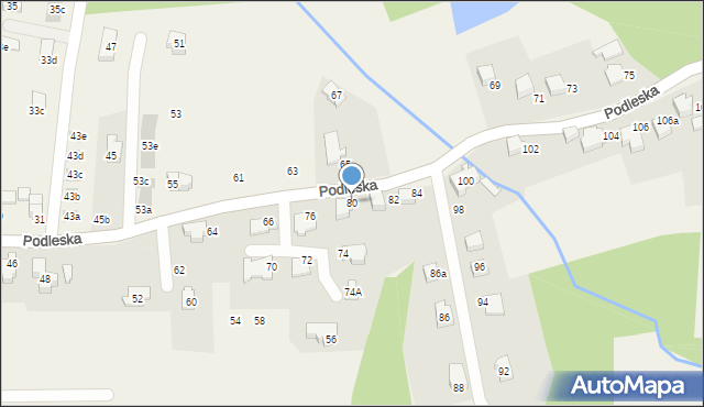 Bestwina, Podleska, 80, mapa Bestwina