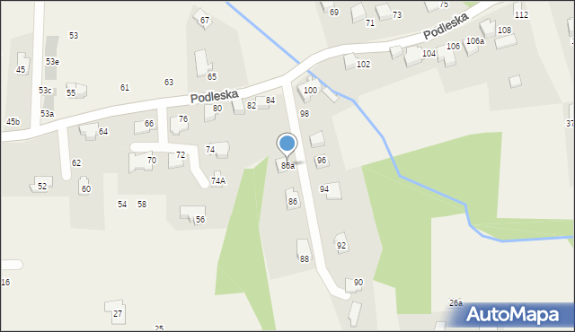Bestwina, Podleska, 86a, mapa Bestwina
