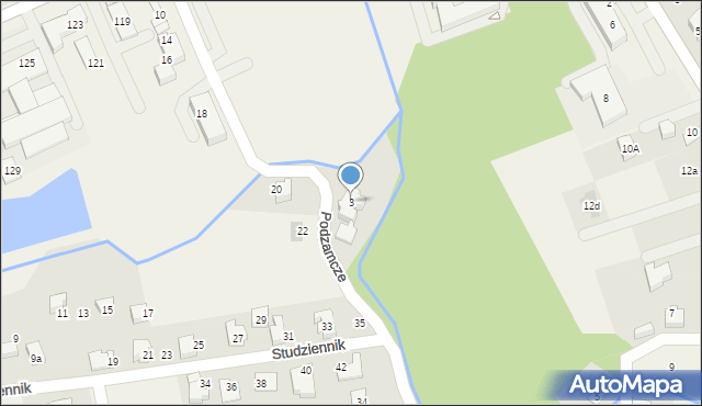 Bestwina, Podzamcze, 3, mapa Bestwina