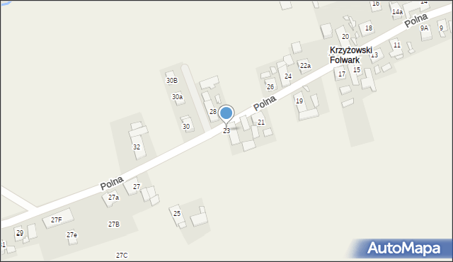 Biadacz, Polna, 23, mapa Biadacz