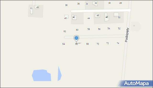 Biała, Podbipięty Longinusa, 66, mapa Biała