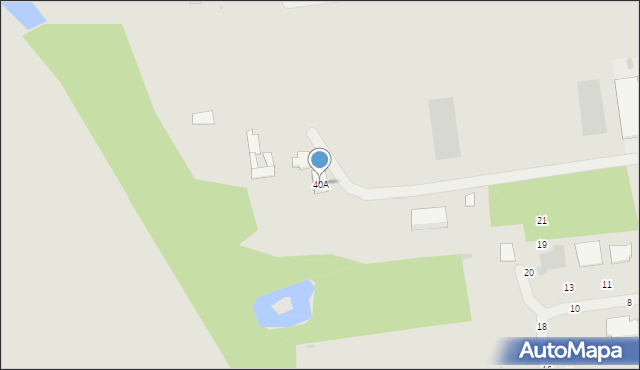 Biała Podlaska, Powstańców, 40A, mapa Białej Podlaskiej