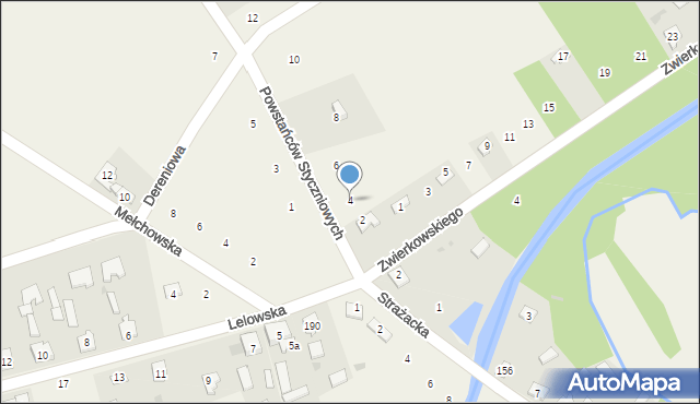 Biała Wielka, Powstańców Styczniowych, 4, mapa Biała Wielka