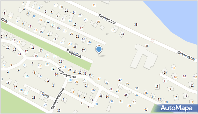 Białka, Pogodna, 31, mapa Białka