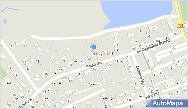 Białobrzegi, Polańska, 18, mapa Białobrzegi