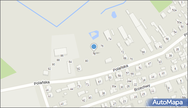 Białobrzegi, Polańska, 78, mapa Białobrzegi