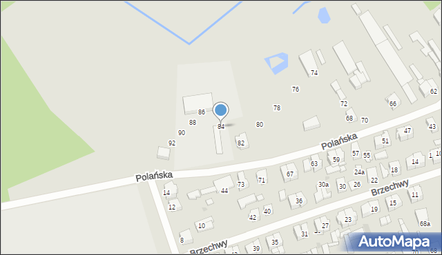 Białobrzegi, Polańska, 84, mapa Białobrzegi
