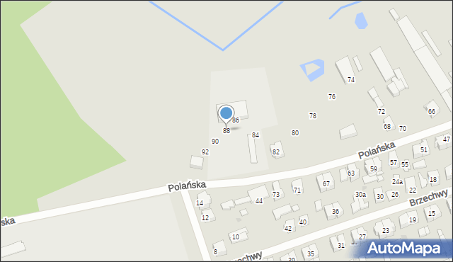 Białobrzegi, Polańska, 88, mapa Białobrzegi