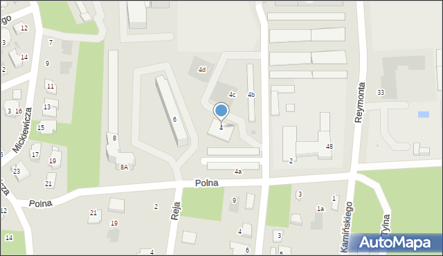 Białobrzegi, Polna, 4, mapa Białobrzegi