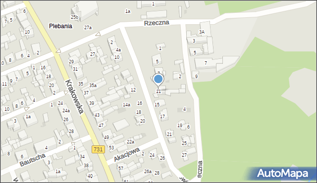 Białobrzegi, Poświętna, 11, mapa Białobrzegi