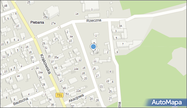 Białobrzegi, Poświętna, 9, mapa Białobrzegi