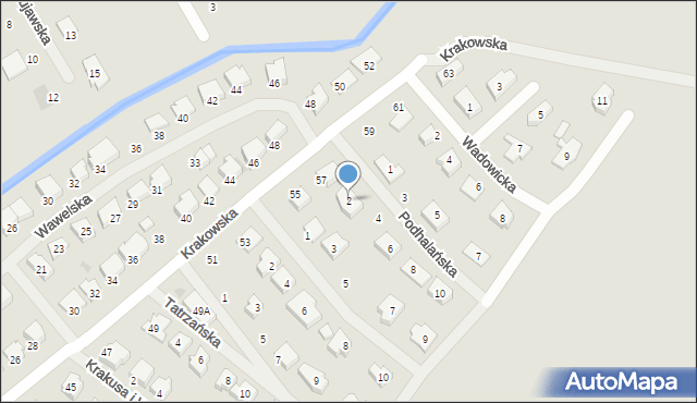 Białogard, Podhalańska, 2, mapa Białogard