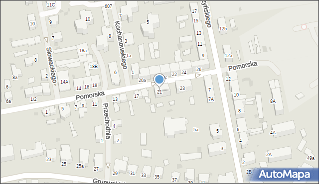 Białogard, Pomorska, 21, mapa Białogard