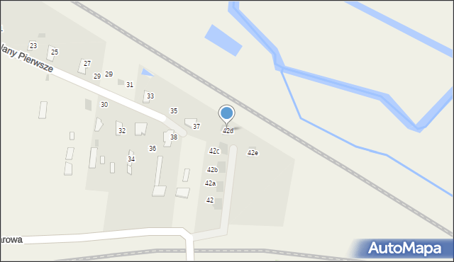 Białowieża, Podolany Pierwsze, 42D, mapa Białowieża