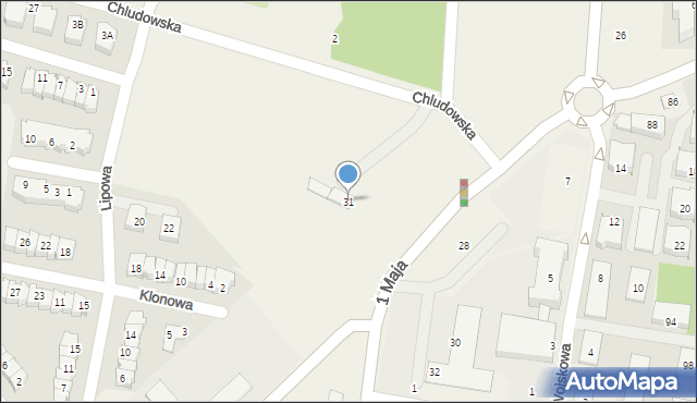 Biedrusko, Poznańska, 31, mapa Biedrusko