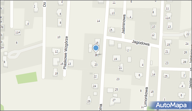 Bielkówko, Polna, 18, mapa Bielkówko