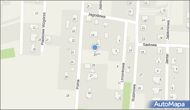 Bielkówko, Polna, 23, mapa Bielkówko