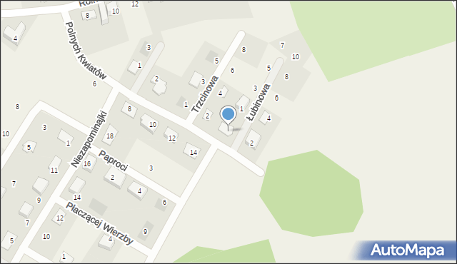 Bielkowo, Polnych Kwiatów, 7, mapa Bielkowo