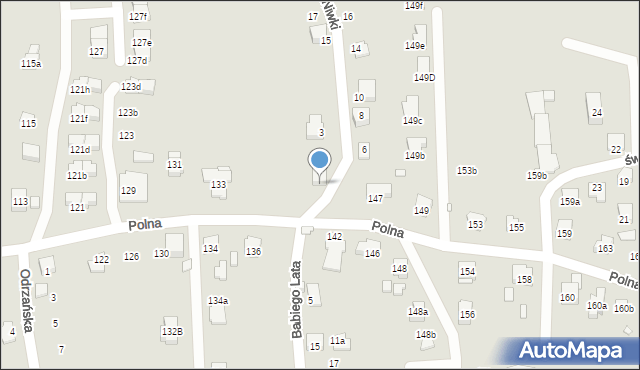 Bielsko-Biała, Polna, 137, mapa Bielsko-Białej
