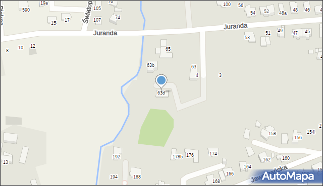 Bielsko-Biała, Pod Olszyną, 21, mapa Bielsko-Białej