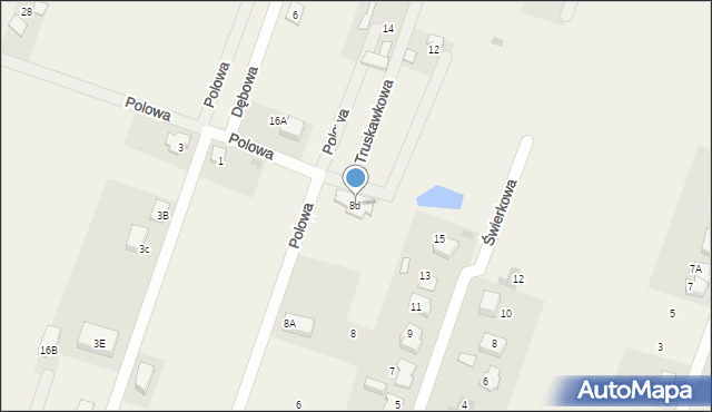 Bieniewice, Polowa, 8d, mapa Bieniewice