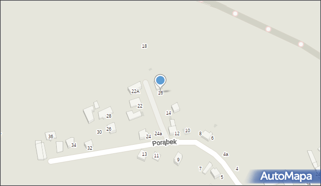 Bieruń, Porąbek, 16, mapa Bieruń