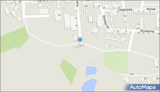 Bierutów, Polna, 3, mapa Bierutów