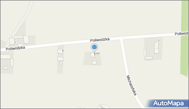 Biestrzynnik, Poliwodzka, 3, mapa Biestrzynnik