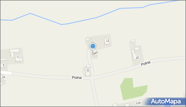 Biestrzynnik, Polna, 11a, mapa Biestrzynnik