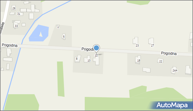 Bilcza, Pogodna, 12, mapa Bilcza