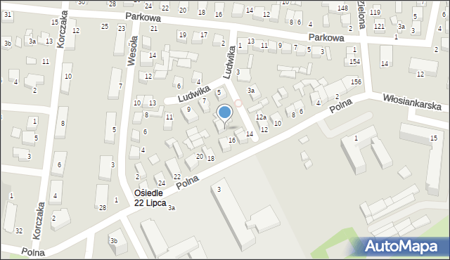 Biłgoraj, Polna, 16A, mapa Biłgoraj