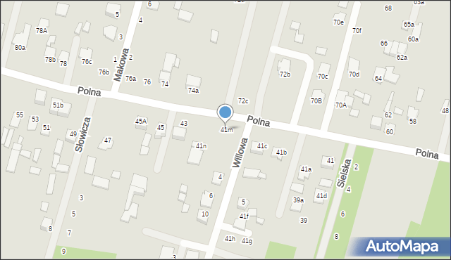 Biłgoraj, Polna, 41m, mapa Biłgoraj