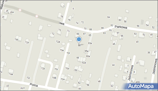 Biłgoraj, Polna, 68, mapa Biłgoraj