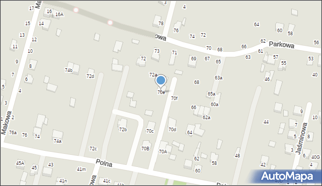 Biłgoraj, Polna, 70e, mapa Biłgoraj