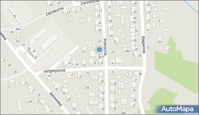 Biłgoraj, Północna, 24, mapa Biłgoraj