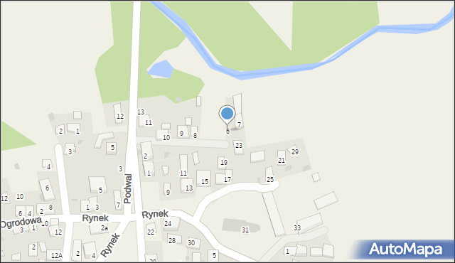 Biskupice, Podwal, 6, mapa Biskupice