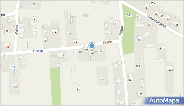 Biskupice, Polna, 14, mapa Biskupice