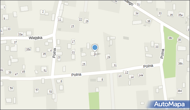 Biskupice, Polna, 27, mapa Biskupice