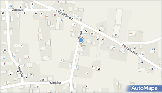 Biskupice, Polna, 5, mapa Biskupice